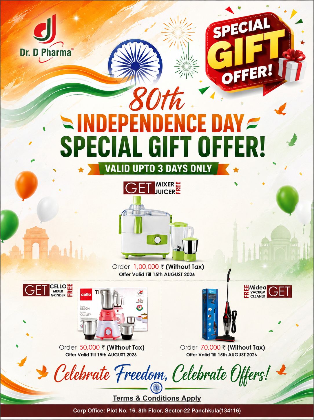 INDEPENDENCE DAY SPECIAL GIFT OFFER! 🎁